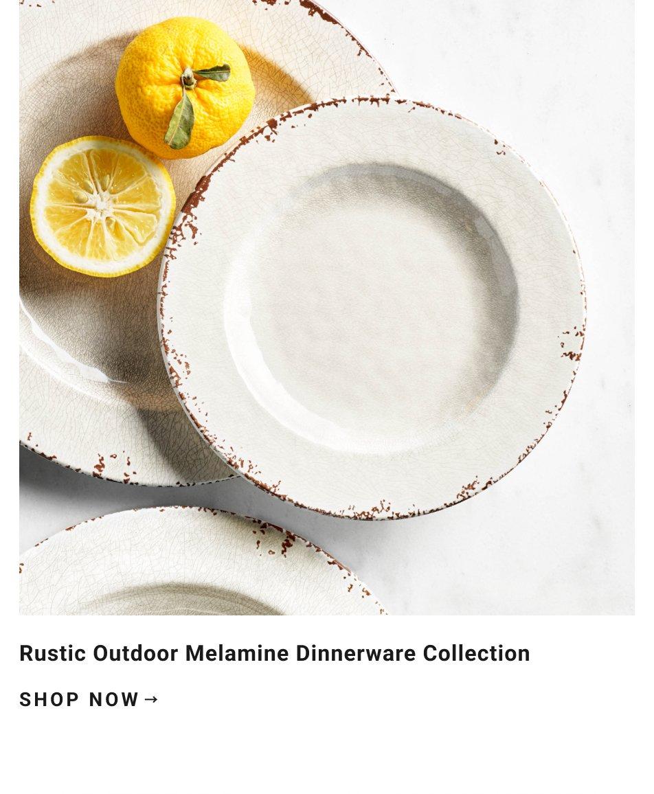 Rustic Melamine Dinnerware Collection